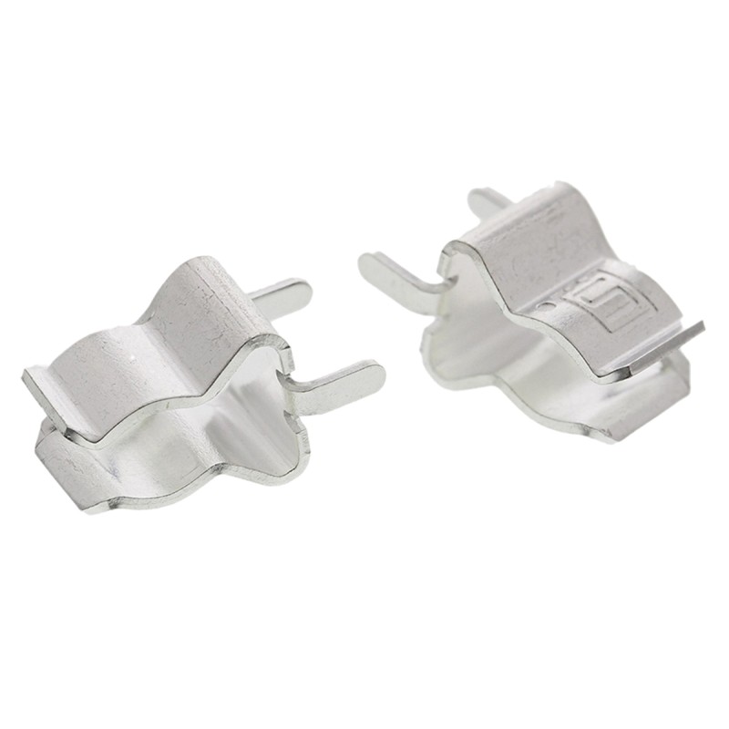1 Bag of 1000 - Schurter Silver Plated Beryllium Copper PCB Mount Fuse Clip for 6.3 x 32mm