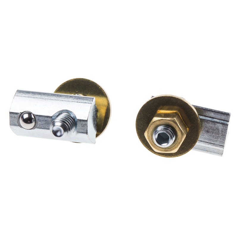 1 Bag of 2 - RS PRO Earthing Terminal, 8mm GrooveSlot 8, 25mm L