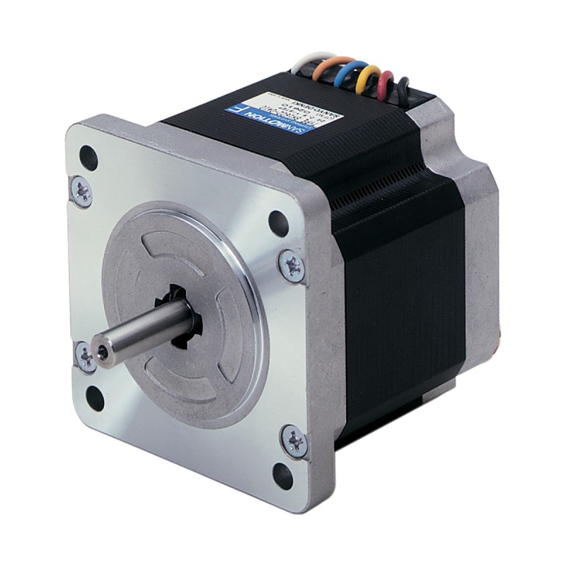 1 pcs - Sanyo Denki SM2862 Series Hybrid, Single Shaft Stepper Motor, 6.4Nm Torque, 100 V, 1.8°, 85.5 x 85.5mm Frame, 14mm Shaft