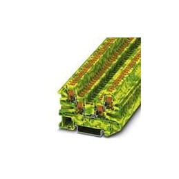 1 pcs : 1079012 - DIN Rail Terminal Blocks Push-In Term Block Green-Yellow Quattro