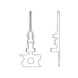 1 pcs : DF11-EP2428PCF - Headers & Wire Housings MALE CONTACT TIN 24-28AWG REEL
