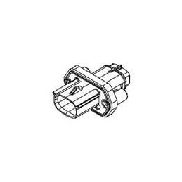 1 pcs : 19436-0411 - Automotive Connectors SLD PNL 4 CKT PLUG W/GASKET 12-10