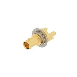 1 pcs : 2446156-1 - RF Connectors / Coaxial Connectors High Density BNC Str PCB Jack, Bulkhead, Edge Mnt, 75 Ohm