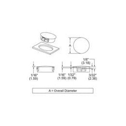 1 pcs : 62MP0750 - Conduit Fittings & Accessories Hole Plug, Snap In , .750 in Hole, .125 Max Panel, Black,HS Nylon,.406 Thick,.