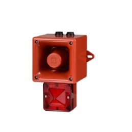 1 pcs - e2s AL105NX Series Amber Sounder Beacon, 24 V, IP66, Wall Mount, 113dB at 1 Metre