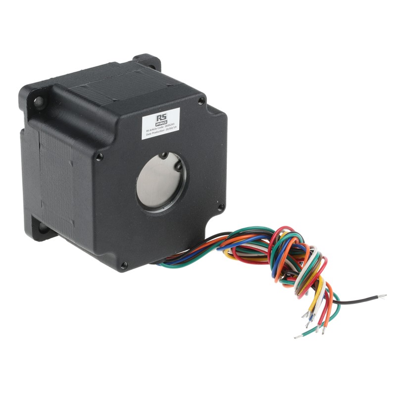 1 pcs - RS PRO Hybrid Stepper Motor, 2.6 (Unipolar) nm, 3.4 (Parallel) nm, 3.4 (Series) nm Torque, 1.65 V, 2.39 V, 3.42 V,