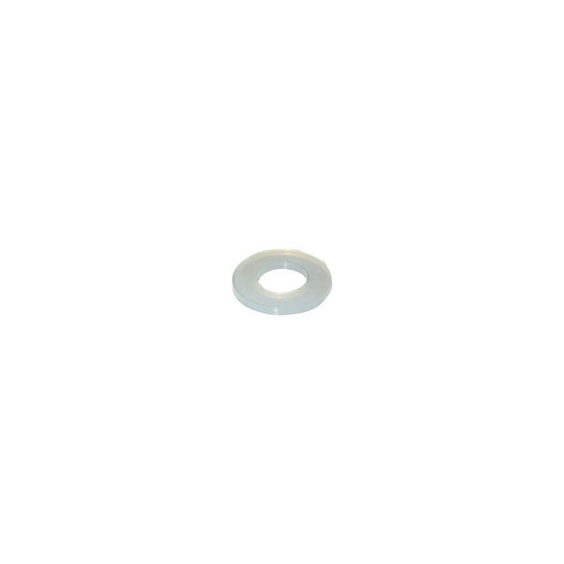 1 pcs : 16M08018200 - Washers Flat Washer, 8.40mm ID, M8 / 5/16 Screw, Natural, Nylon, 18.00mm OD