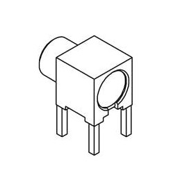 1 pcs : R113665000 - RF Connectors / Coaxial Connectors MCX / RIGHT ANGLE JACK RECEPTACLE FOR PCB SOLDER LEGS