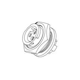 1 pcs : W4Z85-3SG-P-300 - Standard Circular Connector Multi-Con-X Insta-Click Conn. Cord, 314 Male, Screw Terminals, Size 28