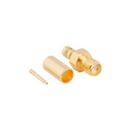 1 pcs : 132236RP - RF Connectors / Coaxial Connectors SMA ST CRIMP JK LMR 200 REV POLARITY
