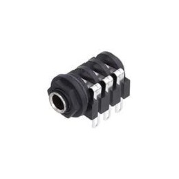 1 pcs : ACJS-PHS - Phone Connectors 1/4'jack PLSTC HOUS W/MTL INSERT.