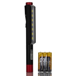 1 Box of 1 - RS PRO LED Pen Torch Black 275 lm, 154 mm