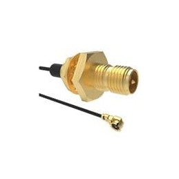 1 pcs : 095-902-546-100 - RF Cable Assemblies AMC Right Angle Plug to RP-SMA St Bkhd Jack IP67 1.13 mm 50 Ohm 100 mm (3.93 Inche