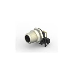 1 pcs : T4144515041-000 - Circular Metric Connectors M12 R/A M PNL REAR D-CODE 4P PCBSTD