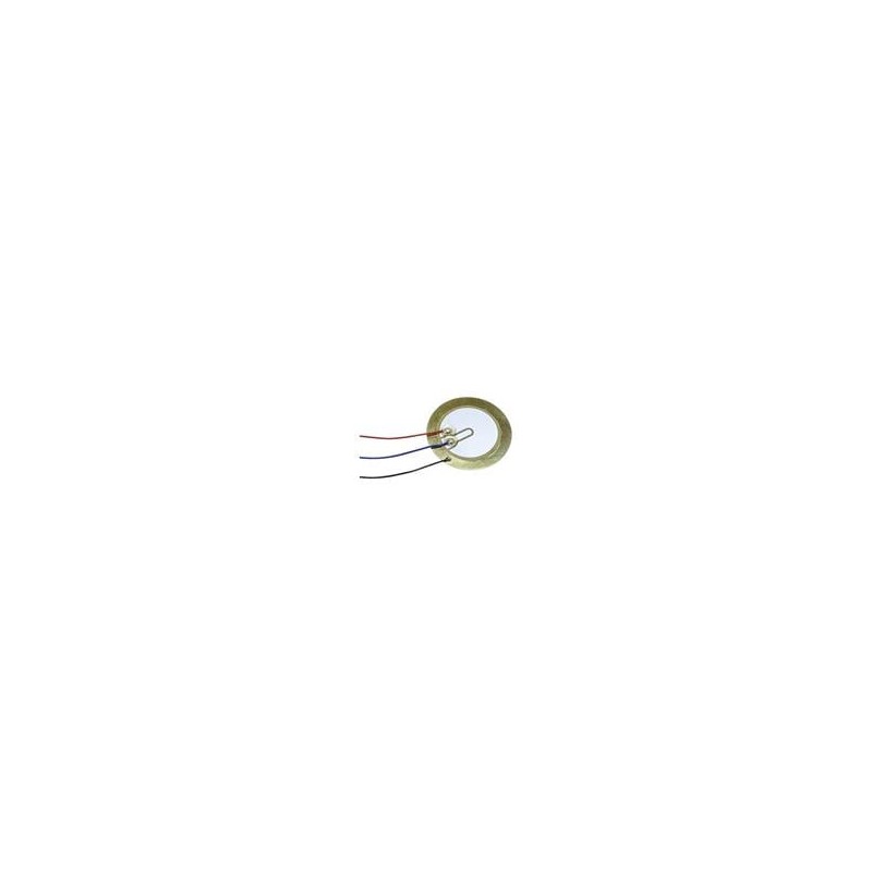1 pcs : CPT-2745-L100 - Piezo Buzzers & Audio Indicators buzzer, 27 mm round, 0.51 mm deep, P, 4.5 kHz, 30 V, 100mm wire leads, 