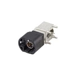 1 pcs : D4S20G-400A5-A - RF Connectors / Coaxial Connectors Right Angle Plug PCB w/Housing T&R Black