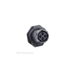 1 pcs : UTSX7104S - Standard Circular Connector Jam nut receptacle, without backshell, for 4 female contacts, IP68/69K