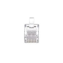 1 pcs : MP66X-1000 - Modular Connectors / Ethernet Connectors 6P6C STRANDED FLAT