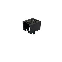1 pcs : MTJ-885X1 - Modular Connectors / Ethernet Connectors 8P8C TYPE 5 GLD FLSH BLK