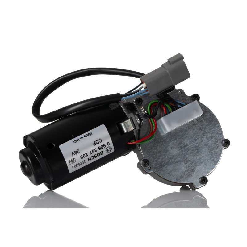 1 pcs - Bosch Geared DC Motor, 14.4/8.8 W, 24 V dc, 10 Nm, 46/28 rpm, 14mm Shaft Diameter
