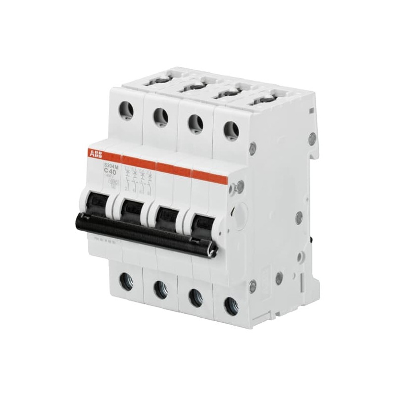 1 Box of 1 - ABB System Pro M Compact S200M MCB, 4P, 4A Curve C