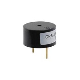 1 pcs : CPE-164 - Piezo Buzzers & Audio Indicators buzzer, 13.7 mm round, 7.6 mm deep, P, 4 kHz, 20 V, through hole, no driving 
