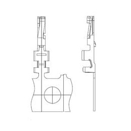 1 pcs : DF19-2830SCFA - Headers & Wire Housings MALE CONTACT GOLD 28-30 AWG