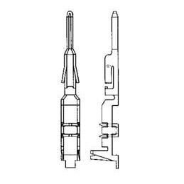 1 pcs : DF1B-30PC - Headers & Wire Housings MALE PIN CONTACT 30 AWG TIN