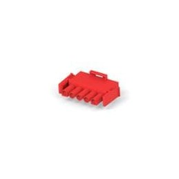 1 pcs : 480763-2 - Pin & Socket Connectors PLUG HOUSE 5 POS RED UL94V-2