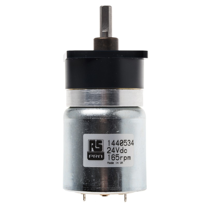 1 pcs - RS PRO Brushed Geared DC Geared Motor, 24 V dc, 0.25 Nm, 286 rpm, 5.5mm Shaft Diameter