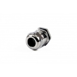 1 pcs - Hammond 1427BCG Series Grey Nickel Plated Brass Cable Gland, M20 Thread, 6mm Min, 12mm Max, IP68