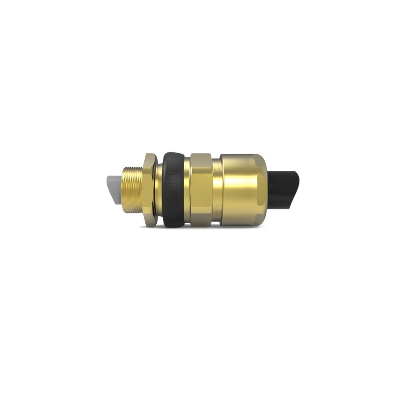 1 pcs - Hawke 501/453/UNIV Series Brass Brass Cable Gland, M63 Thread, 39.9mm Min, 56.3 / 54.3mm Max, IP66, IP67, IP68