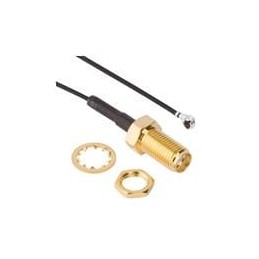 1 pcs : 336313-12-0350 - RF Cable Assemblies SMA Blkhd Jck - AMC Plug on 1.13mm cbl