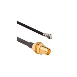 1 pcs : 095-900-558-100 - RF Cable Assemblies AMC4 Right Angle Plug to MMCX St Jk Bhd 1.13 mm 50 Ohm 100 mm (3.93 Inches)