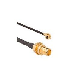 1 pcs : 095-900-557-100 - RF Cable Assemblies AMC Right Angle Plug to MMCX St Jk Bhd 1.13 mm 50 Ohm 100 mm (3.93 Inches)