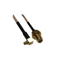 1 pcs : CCSMX1-FBM-RG178-12 - RF Cable Assemblies DC-6GHz RG178 12 in. SMA FB/MMCX Male RA