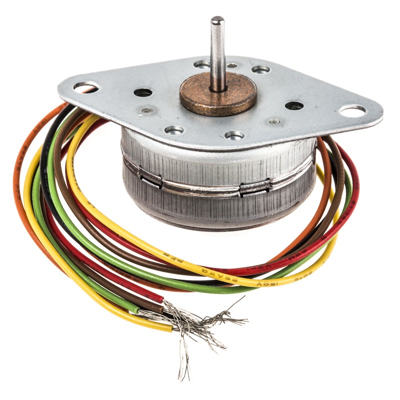 1 pcs - McLennan Servo Supplies Permanent Magnet Stepper Motor, 9.0mNm Torque, 12 V, 7.5°, 2mm Shaft
