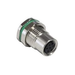 1 pcs : PXMBNI08FPF06AFLM11001 - Circular Metric Connectors M8 A-coding 6 Pins Female Panel Mount With Wires(M11*1.0 Front faste