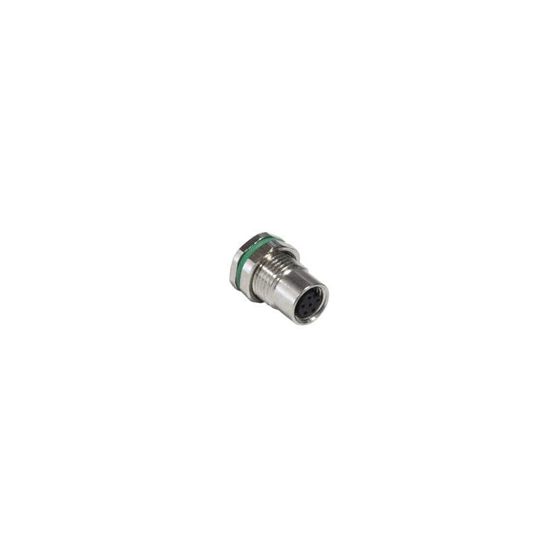 1 pcs : PXMBNI08FPF06AFLM11001 - Circular Metric Connectors M8 A-coding 6 Pins Female Panel Mount With Wires(M11*1.0 Front faste