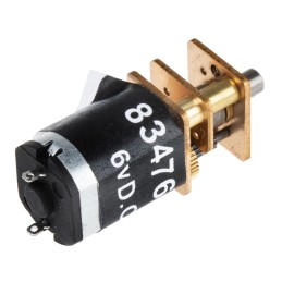 1 pcs - RS PRO Brushed Geared DC Geared Motor, 0.46 W, 6 V dc, 24 gcm, 1800 rpm, 3mm Shaft Diameter