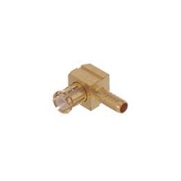 1 pcs : R113182000W - RF Connectors / Coaxial Connectors MCX / RIGHT ANGLE PLUG CRIMP TYPE CABLE 2.6/50 S