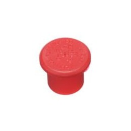 1 pcs : D1/2A - Standard Circular Connector FLANGED CAP - CONNECTOR:LDPE RED