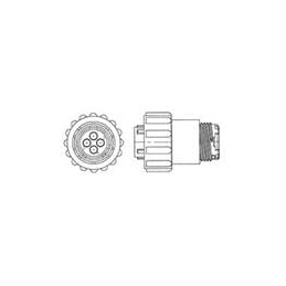 1 pcs : 1977884-1 - Standard Circular Connector 13-9, Std Sex Plug Housing
