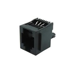 1 pcs : SS-90000-007 - Modular Connectors / Ethernet Connectors RJ45 jack, vertical 6P6C, unshld flanged