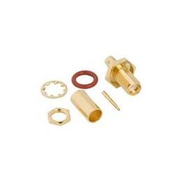 1 pcs : 132280RP - RF Connectors / Coaxial Connectors Str Crimp Jk for RG-58 LMR-195