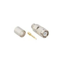1 pcs : 122393 - RF Connectors / Coaxial Connectors TNC STRAIGHT PLUG LMR400 NICKEL