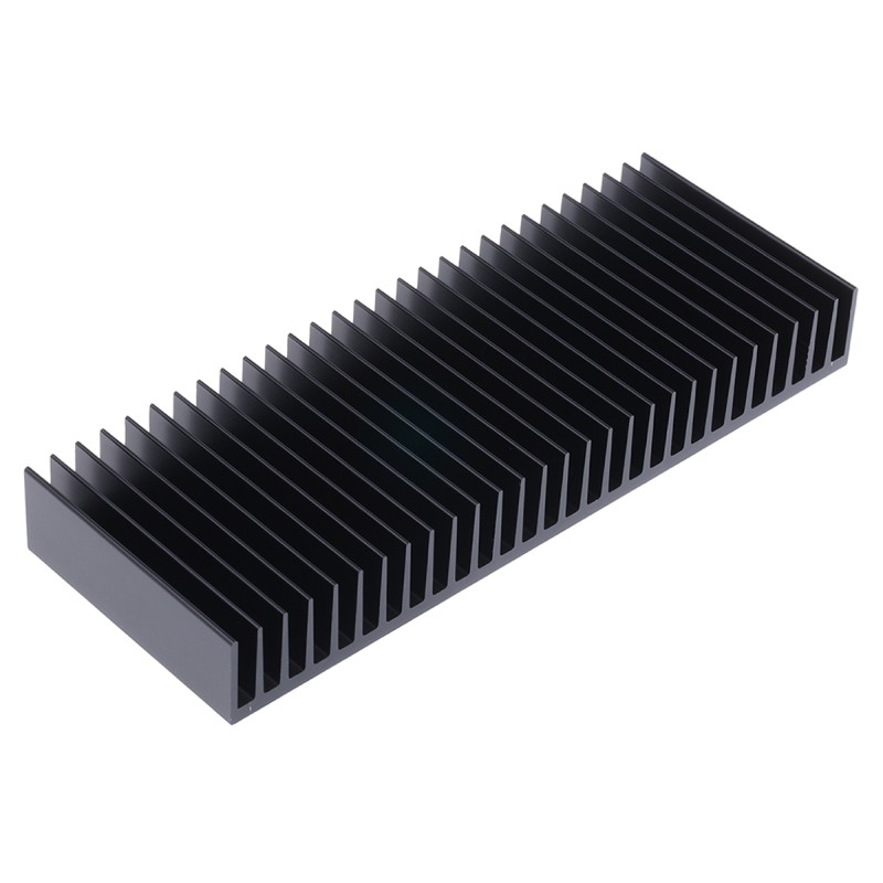 1 pcs - Heatsink, Universal Rectangular Alu, 1.4K/W, 75 x 200 x 25mm