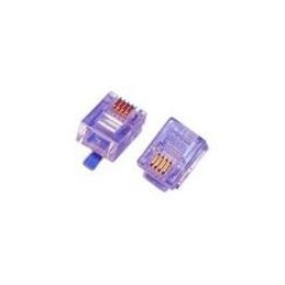 1 pcs : 32-5954UL - Modular Connectors / Ethernet Connectors RJ11 MOD PLUG STRAIGHT FLAT