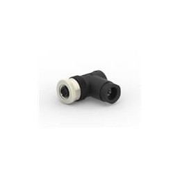 1 pcs : T4112002021-000 - Circular Metric Connectors M12,FEMALE,RA,A CODE ,2P,PG9,GOLD