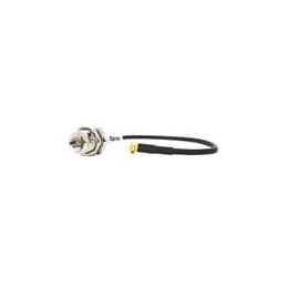 1 pcs : ASMK015Y174S11 - RF Cable Assemblies MMCX RIGHT ANGLE TO FME MALE BULKHEAD 150MM RG174 CABLE